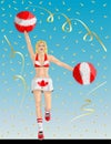 Canadian Cheerleader of Canada Fans